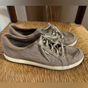 Keds Womens Center II Fashion Sneakers Sneaker size 9 canvas light brown taupe